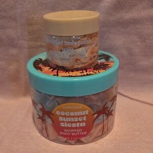 Coconut Sunset Siesta Whipped Body Butter - Cream/Turquoise